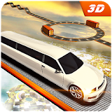 Limo Car Sky Track Impossible Driving Simulator 3D icon