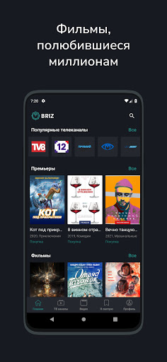 Android application BRIZ.TV screenshort