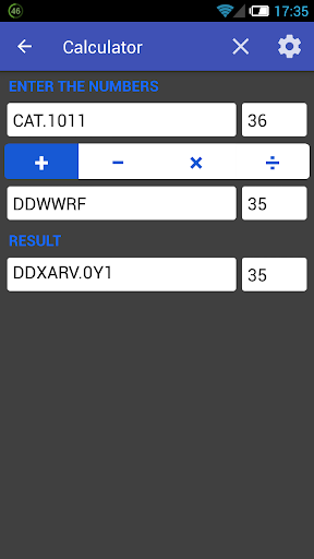 Number system calculator Screen 3