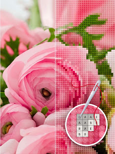 Color by Letter - Sewing game  Cross stitch screenshots 13