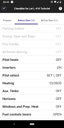 Game screenshot Checklist for Let L-410 Turbol apk download