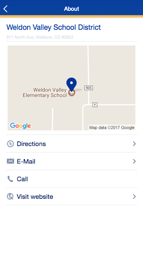 Android application Weldon Valley School District screenshort
