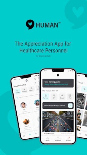 Android application HUMAN by Share Gratitude screenshort