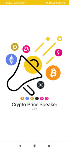 Android application Crypto Price Speaker screenshort