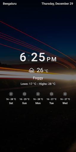 Desk clock Screen 2
