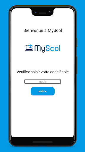 Android application MyScol screenshort