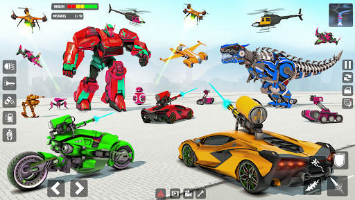 Android application Robot War Robot Transform Game screenshort