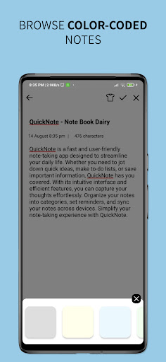 Note Book Diary Screen 2