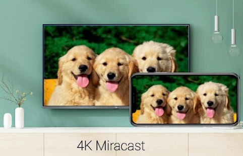 Miracast за Android към екранна снимка на телевизия