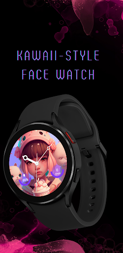Android application Kawaii Watch Face screenshort