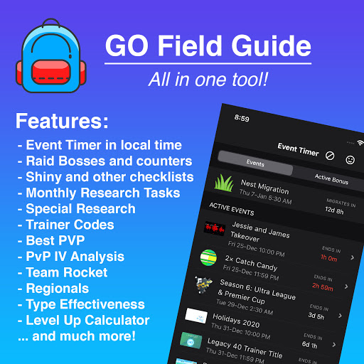 GO Field Guide Events Raids