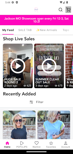 Screenshot of Arrow Boutique