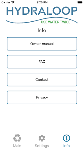 Hydraloop Screen 2