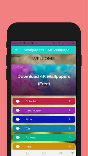 Android application Full HD Wallpapers screenshort