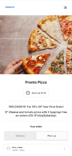 Android application Pronto Pizza St Helens screenshort