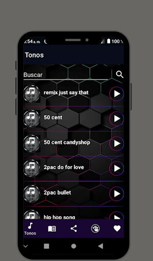 Android application Ringtones Rap Hip Hop screenshort
