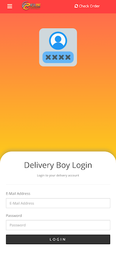 Android application Aftapay Delivery screenshort