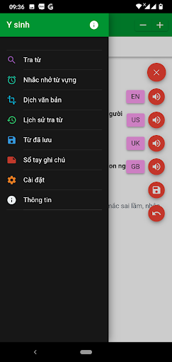 Từ điển Y sinh Screen 3