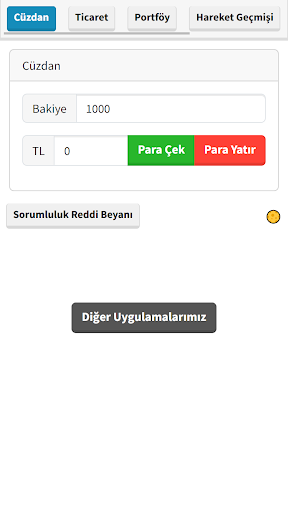 Android application Hisse Oyunu: Borsa Simülasyonu screenshort