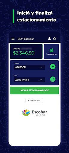 Android application SEM Escobar screenshort