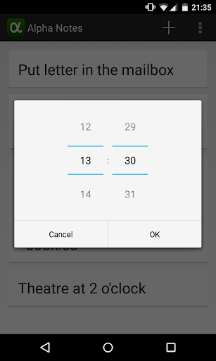 Alpha Notes Screen 3