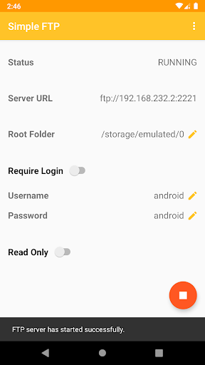 Simple FTP - Transfer & share Screen 2