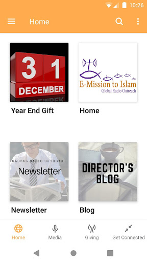 Android application Global Radio Outreach screenshort