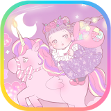 카카오톡 테마 - Sweet Dream With Unicorn icon