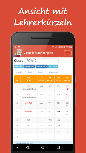 BBS Helmstedt - Stundenplan Screen 3
