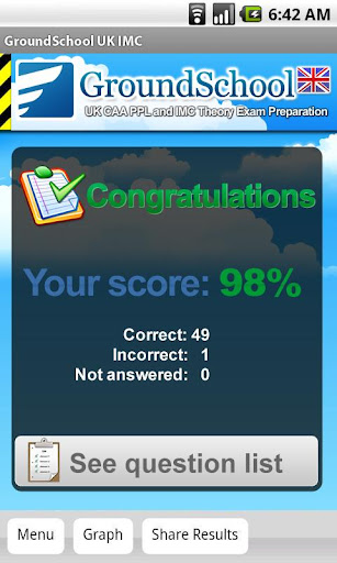 GroundSchool UK PPL/IMC Rating Screen 3