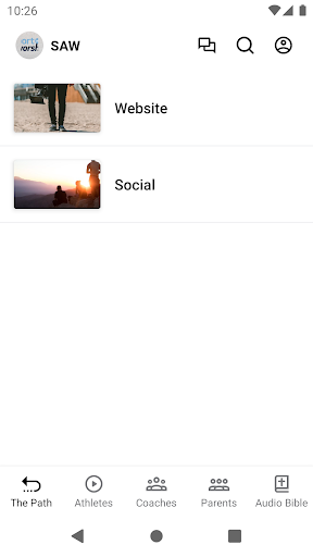 Android application Sport As Worship screenshort
