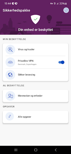 Android application DKTV Sikkerhedspakke screenshort