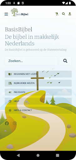 Android application Basis Bijbel screenshort