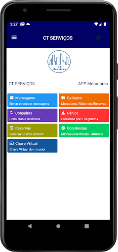 Android application CT SERVIÇOS screenshort