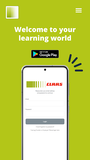 Android application CLAAS Apprentice Portal screenshort