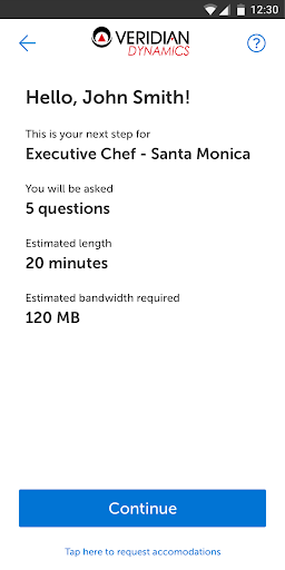 HireVue for Candidates Screenshot 1 - AppWisp.com