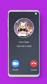 Pizza Tower Fake Call 0.1 APK + Mod (Unlimited money) إلى عن على ذكري المظهر