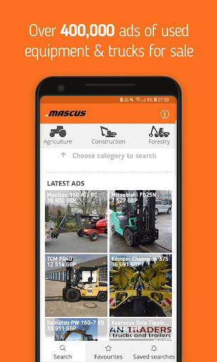 Android application Mascus screenshort