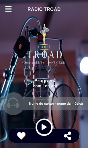 Android application Rádio TROAD screenshort