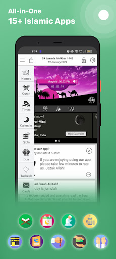 Android application Islamic Calendar & Prayer Apps screenshort