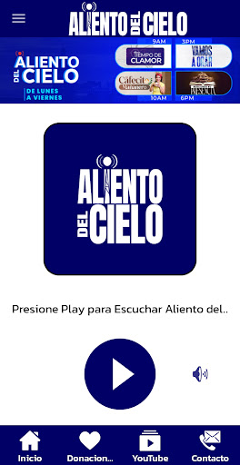 Android application Aliento del Cielo Radio screenshort