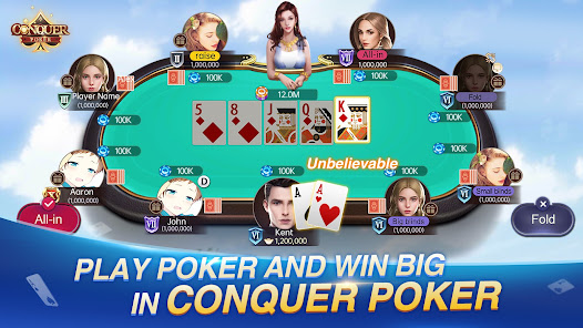 Screenshot 2 Conquer Poker - Texas Hold'em android