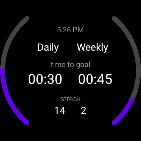ToggleWear for Toggl Track Screen 2