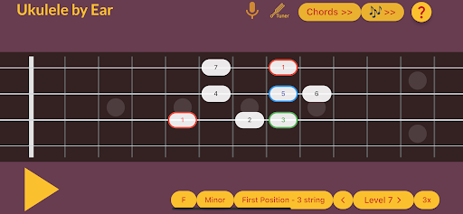 Android application Ukulele by Ear screenshort