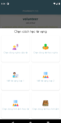 Học từ vựng tiếng Anh Screenshot 3 - AppWisp.com