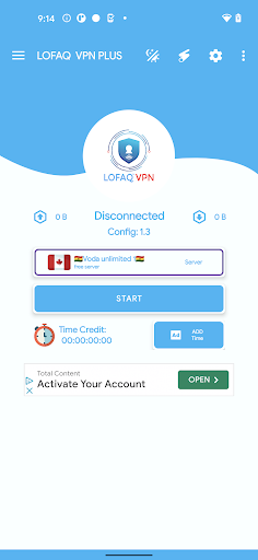 Android application LOFAQ VPN Plus screenshort