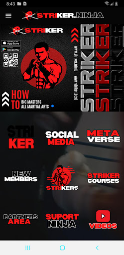 Android application striker.ninja screenshort