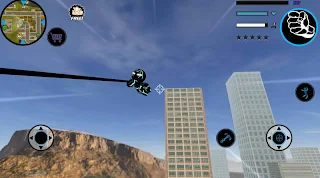 Neon Iron Stickman Rope Hero C - Screenshot 3