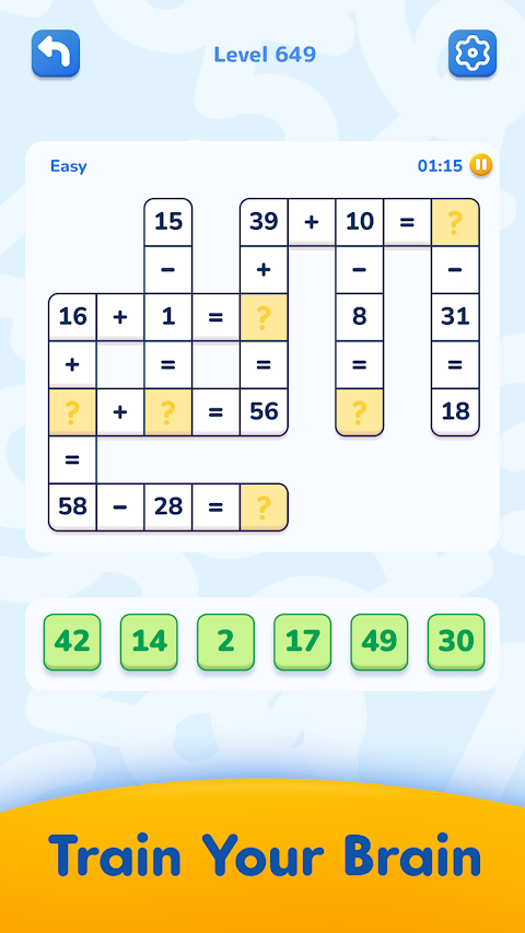 Math Crossword 数字ゲーム, ナンバーパズルのおすすめ画像1