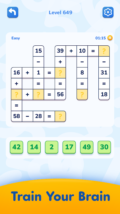 Math Crossword — Number puzzle - 2.3.0 - (Android)